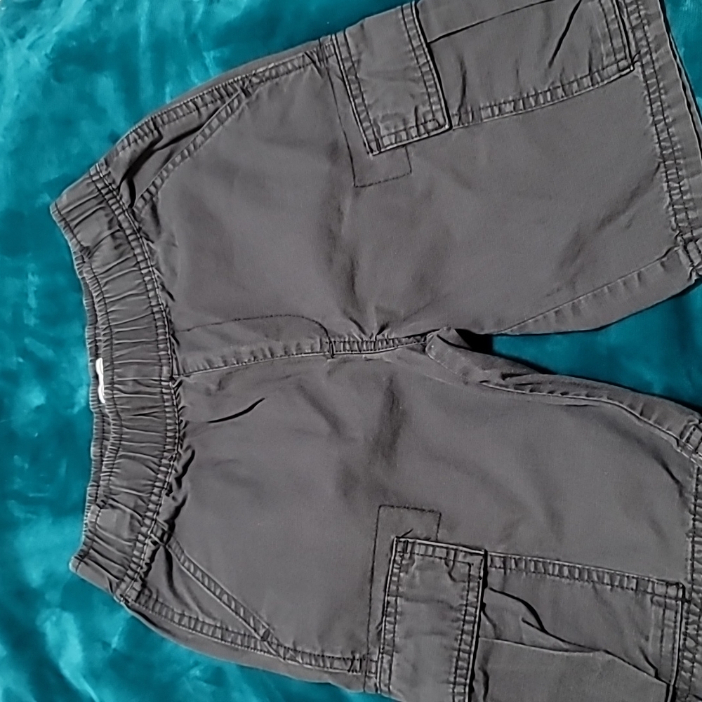 Boys gray cargo shorts